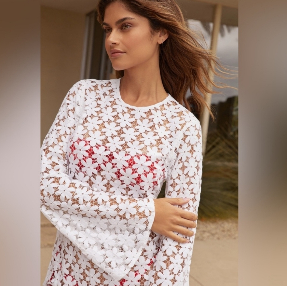 Beach Riot White Floral Swim Coverup - Picture 2 of 12